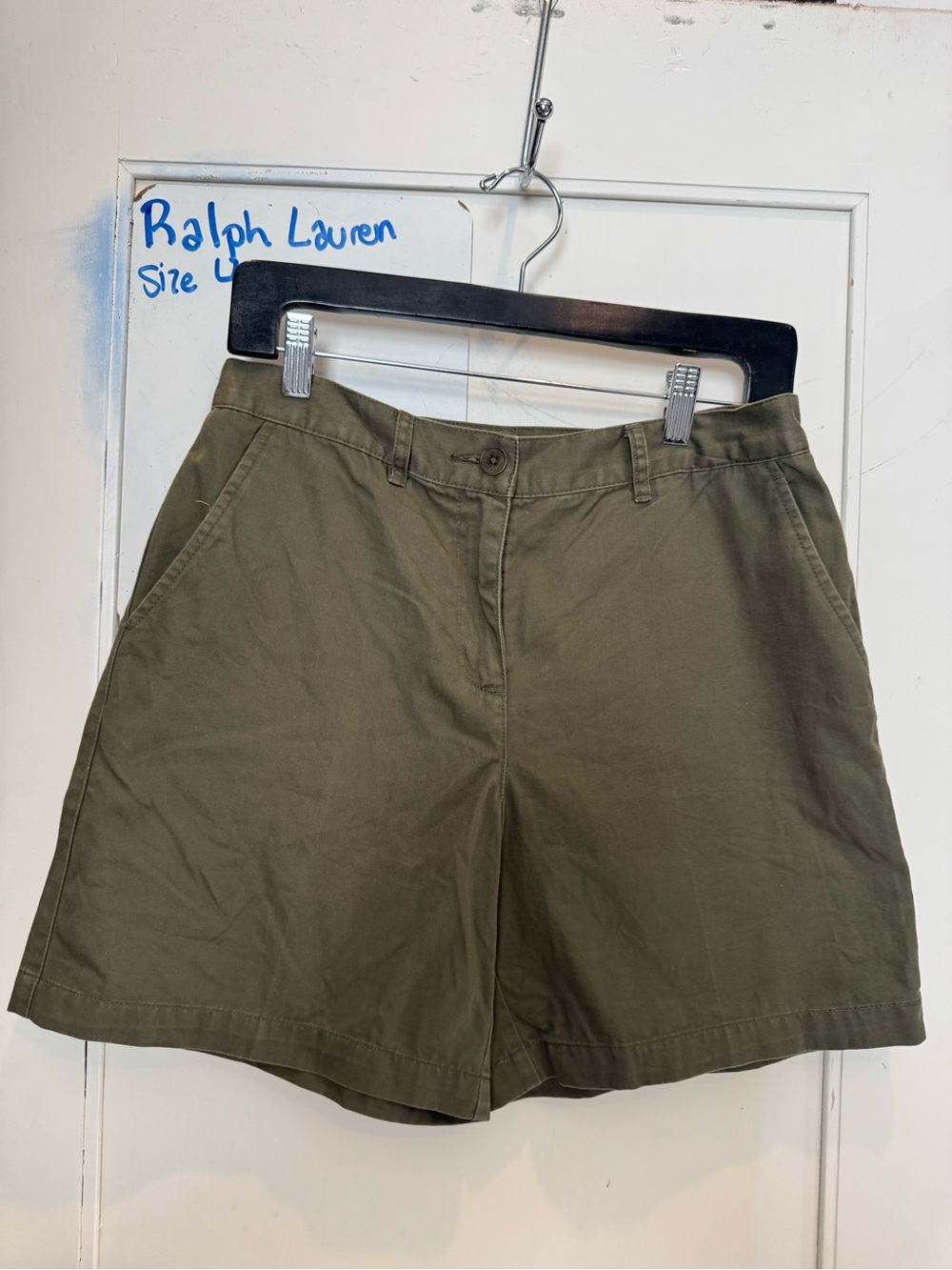 100% Cotton Ralph Lauren Olive Chino Bermuda Shorts